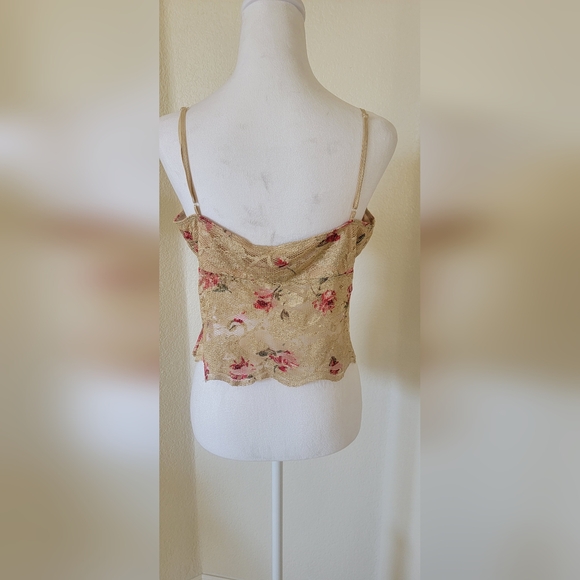 Guess Collection Floral Lace Corset Top, Size Medium - Picture 4 of 4